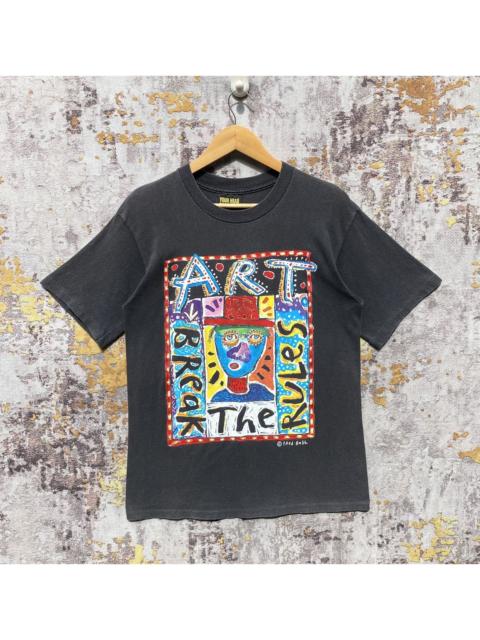 Other Designers Arts & Science - Vintage 90s Fred Babb "Art Break The Rules Shirt SunFaded