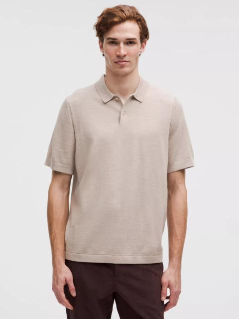 lululemon New Venture Short-Sleeve Knit Polo Shirt