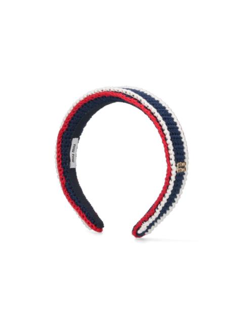 Miu Miu CROCHET HEADBAND