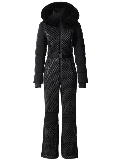 MACKAGE Mackage Lorelle Fur-hood Bonded Fleece ski Suit