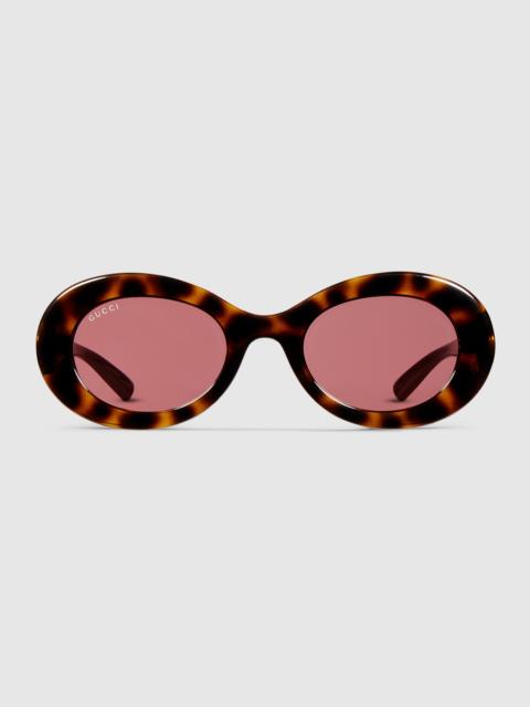 GUCCI Oval frame sunglasses