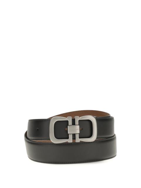 FERRAGAMO Ferragamo Reversible Leather Belt Black Men