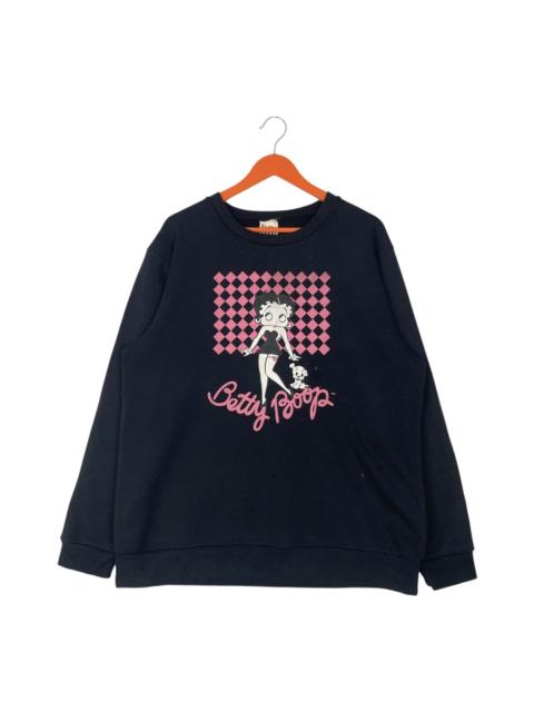 Other Designers Japanese Brand - Betty Boop Cartoon Movies Big Logo Pullover Sweatshirt