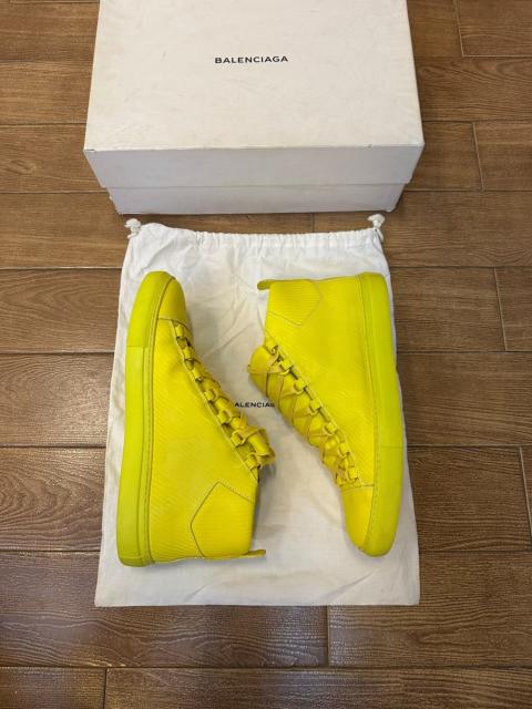 BALENCIAGA Balenciaga Arena High Top yellow sneakers