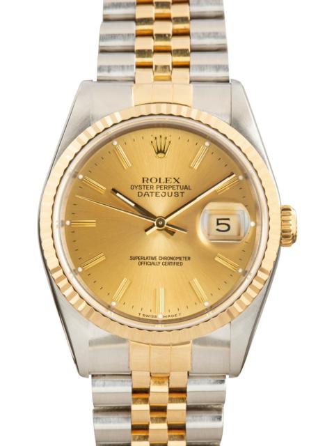 ROLEX Pre-owned Rolex Datejust 36 Ref 16233 Champagne