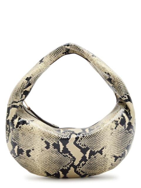 KHAITE Khaite Olivia Medium Snake-effect Leather top Handle bag
