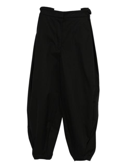 Loewe Loewe Women Cotton And Silk Draped Trousers