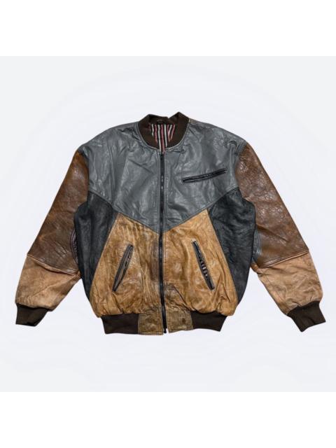 Other Designers Other - Jackson Color Block Leather Jacket
