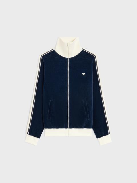 CELINE tracksuit jacket IN velvet jersey