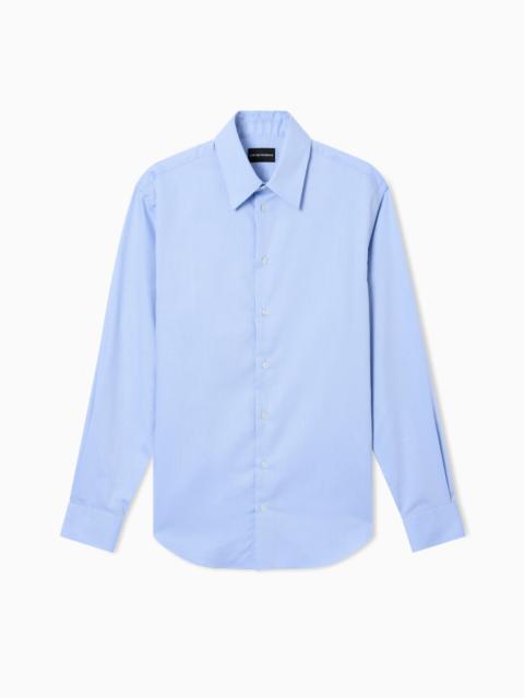 EMPORIO ARMANI COTTON ARMURE SHIRT