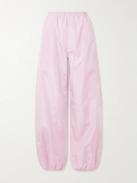 Alaïa Silk-taffeta Tapered Track Pants