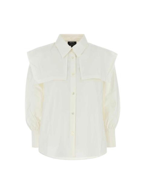 Tシャツ・カットソー A.P.C. FW25 White poplin Ondine shirt (COEVDF12626 AAB) (COEVDF12626 poplin shirt A.P.C. FW25 AAB) White Ondine Tシャツ・カットソー