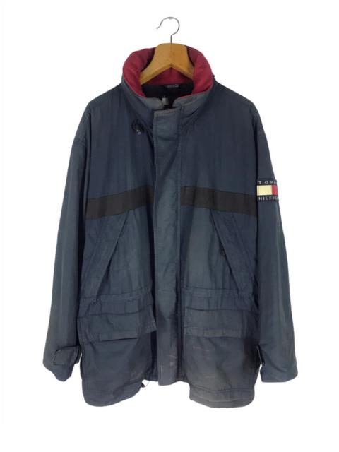 Other Designers Tommy Hilfiger - TOMMY HILFIGER SUN FADED PARKA HOODIE JACKET PATCH LOGO