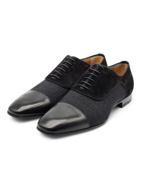 Christian Louboutin Greggo Velvet Oxford Shoes - Black EU 40.5 / US 7.5 $995