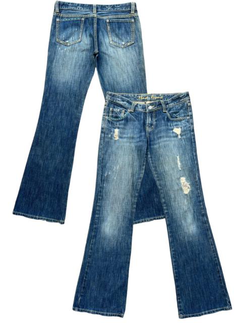 Other Designers Japanese Brand - Flare Jeans Flash Distressed Bootcut Lowrise Denim 32x32