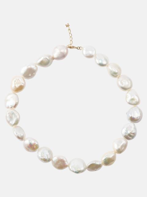 MATEO 14kt gold necklace with pearls