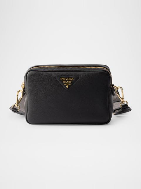 Daino Soft Leather Camera Crossbody Bag