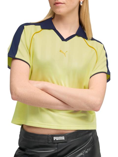 PUMA PUMA T7 Relaxed Jersey in Gold Moon at Nordstrom