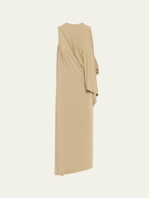 ISSEY MIYAKE Long Drape Jersey Dress