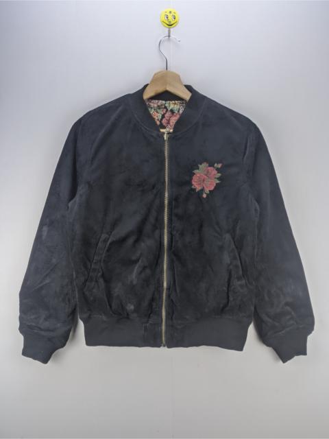 Other Designers Japanese Brand - 🔥Offer🔥Velvet Jacket Reversible Floral Design Axes Femme