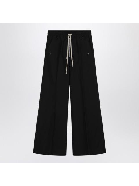 Moncler + Rick Owens - Moncler + Rick Owens Wide Bela trousers in black cotton poplin