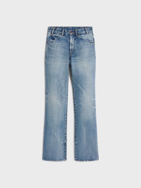 CELINE dylan flared jeans in union wash denim