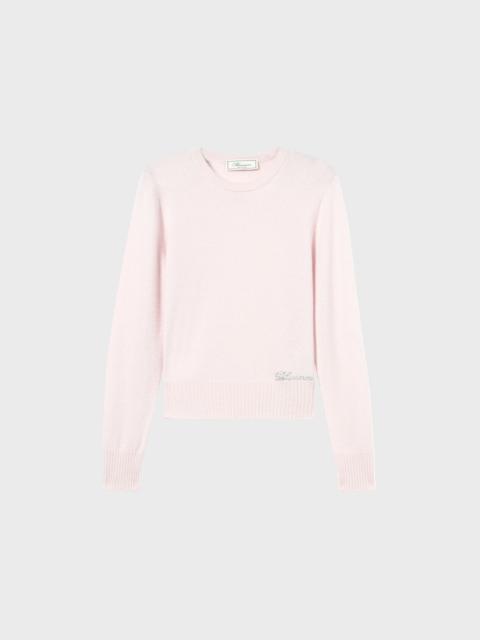 Blumarine CASHMERE JUMPER WITH RHINESTONE EMBROIDERY