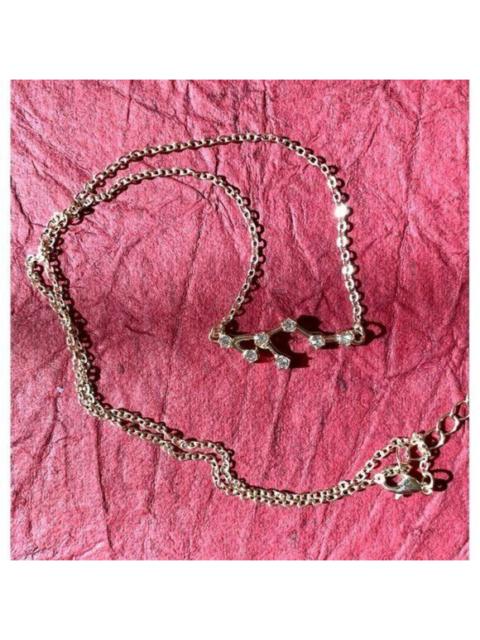 Other Designers Unbranded - Gold Plated Necklace Aries Zodiac Sign Constellation Cubic Zirconia