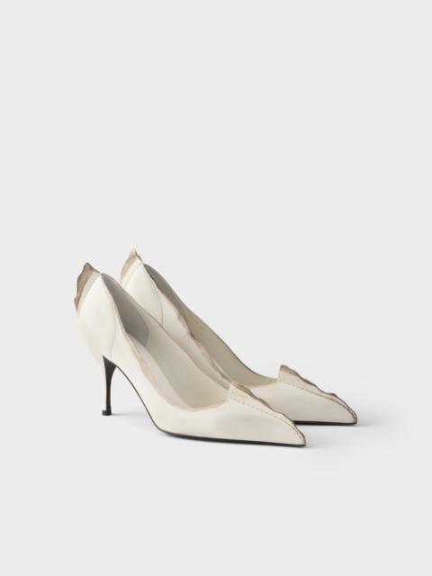 Prada Antiqued leather pumps