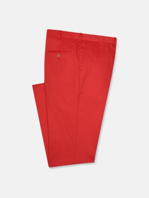 J. PRESS MADE-IN-USA BRIGHT RED WASHED TWILL CHINO PANT