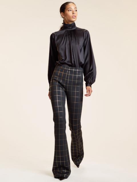 CYNTHIA ROWLEY Metallic Bonded Pants