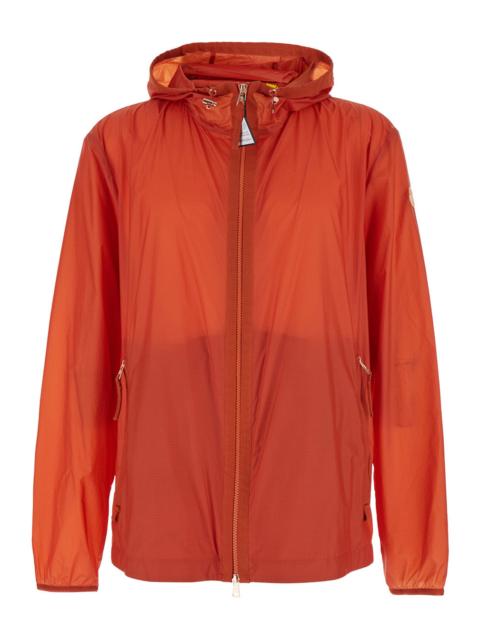 Moncler Moncler Genius Men 'Hamlin' Red Jacket With Logo Plaque On The Zip Puller And Logo Patch On The Slee