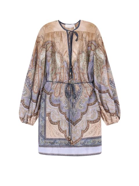 Zimmermann Wanderlust Tunic Silk Mini Dress