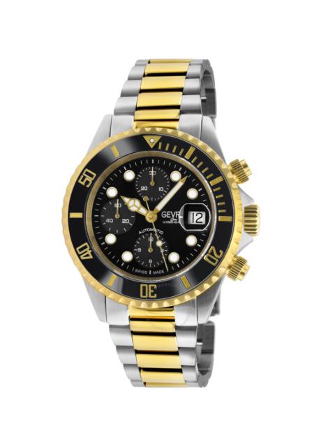 Other Designers Gevril Wall Street Chrono Chronograph Automatic Black Dial Men's Watch 4152A