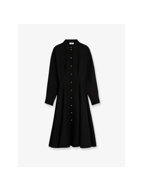 CELINE CELINE $3100 Black Wool Dress New & Authentic (Women's size: