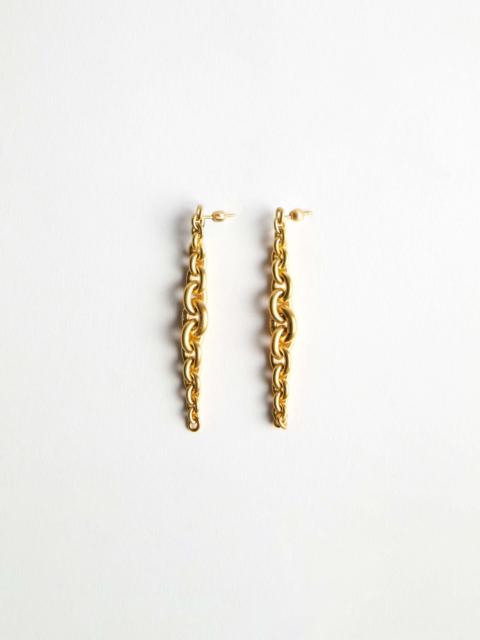 JW Anderson CHAIN-LINK EARRINGS IN 18KT YELLOW GOLD