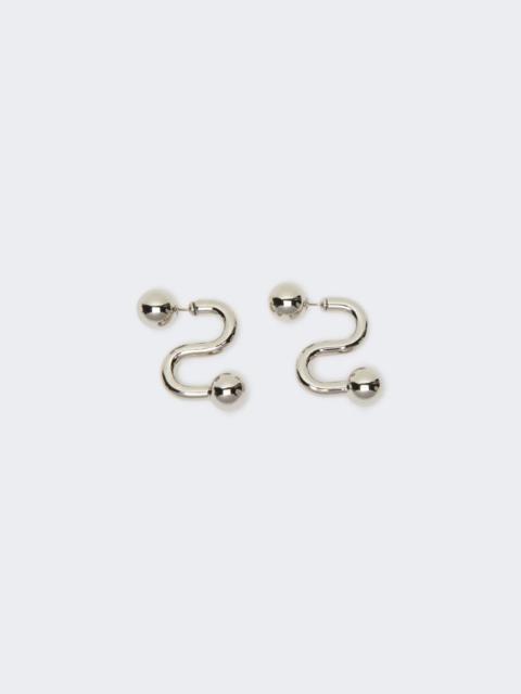 Sportmax Metallic earrings - silver