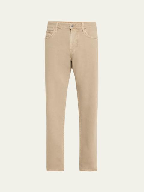 Men's Carlo Hyannis Straight Cotton Trousers