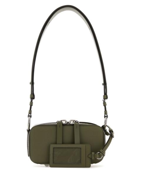 Maison Margiela Army green leather shoulder bag