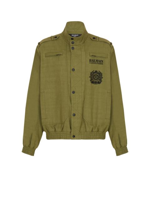 Balmain Cotton aviator-style jacket