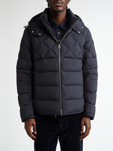 Moncler Moncler Cecaud Quilted Down Jacket in Navy/Navy at Nordstrom