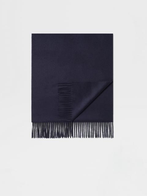 ZEGNA DARK BLUE OASI CASHMERE SCARF