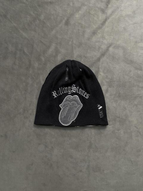 Other Designers The Rolling Stones - Rare Vintage Rolling Stone Classic Logo No Cuff Knit Beanie