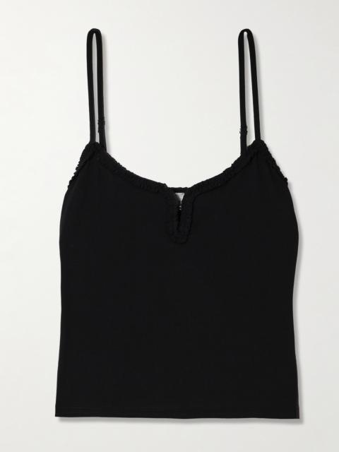 DEIJI STUDIOS Clasp Ruffled Organic Cotton Tank