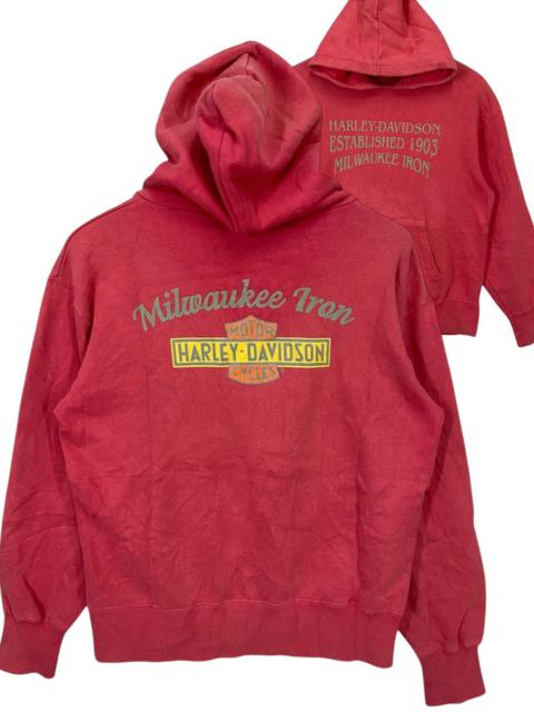 Other Designers Harley Davidson × Vintage - Vintage harley davidson milwaukee iron hoodie