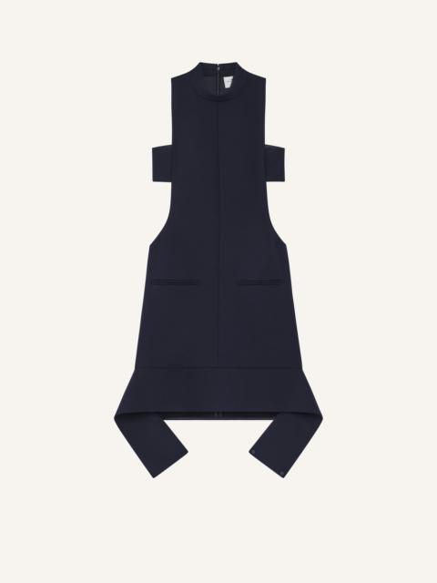 courrèges REVERSED POLYWOOL DRESS