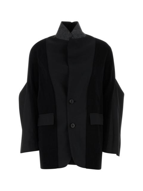 Sacai Women Suiting X Knit Jacket