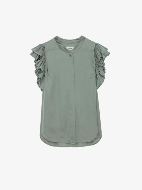 Zadig & Voltaire Tiza Satin Top