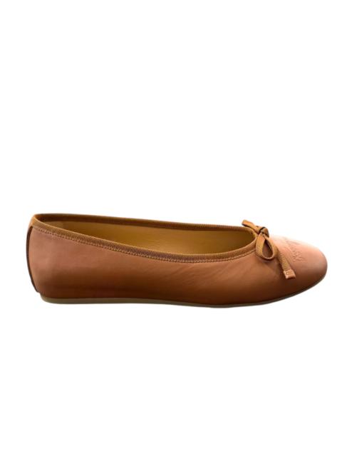 FERRAGAMO Ferragamo Newballet Bow Leather Ballet Flats