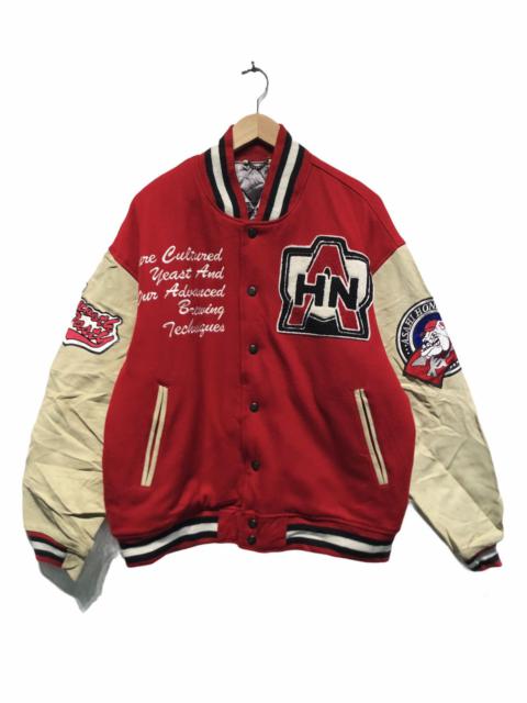 Other Designers Vintage - AJ1 Asahi Honnama Big Logo Varsity Jacket